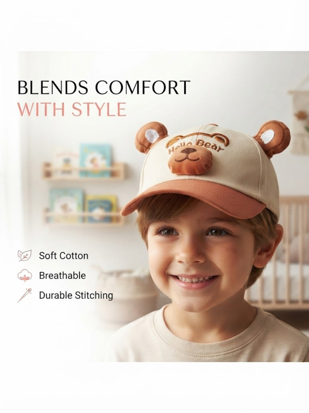 Cdeck Kids Cotton Cap for Boys & Girls