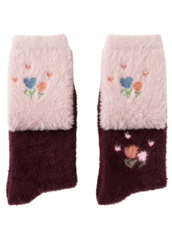 Cdeck Women’s Soft Wool Socks Combo | Cozy Floral Winter Socks