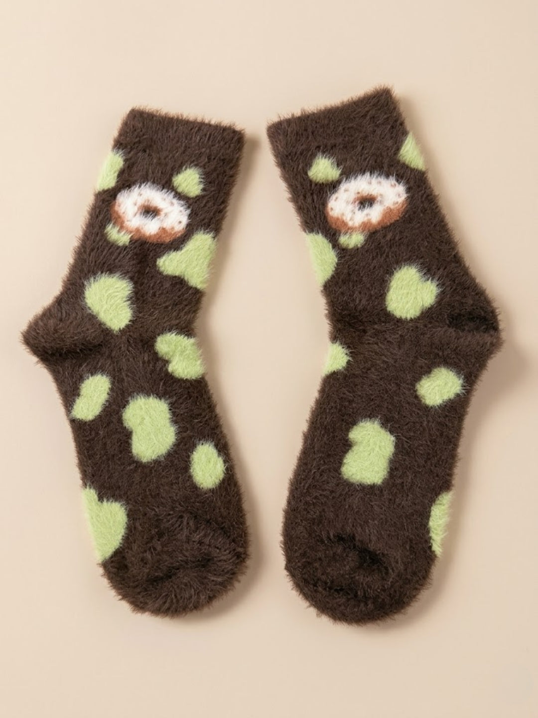 Cdeck Women’s Soft & Warm Woolen Fuzzy Socks | Cozy Thick Winter Socks for Women | Green