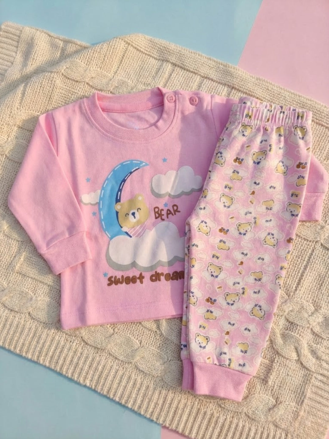 Cdeck Baby Full Sleeve T-Shirt & Pants Set | Soft, Comfortable & Stylish Baby Wear
