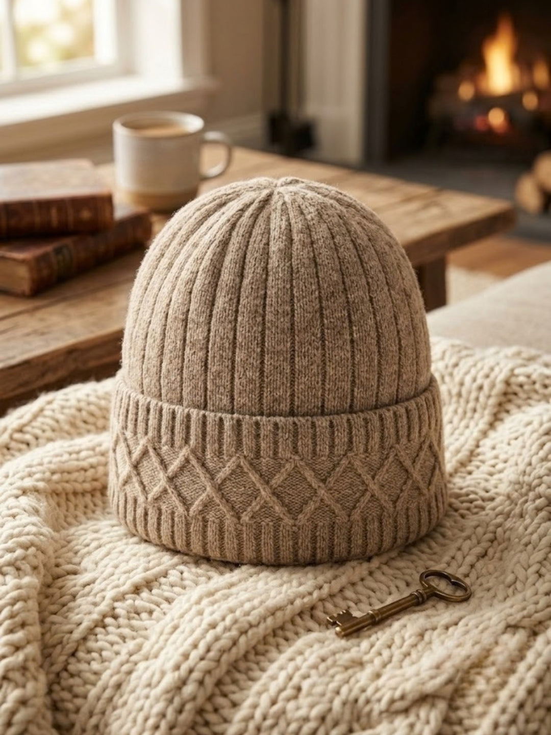 Cdeck Men’s Woolen Winter Cap | Soft, Warm & Comfortable Cap for Everyday Wear | Free Size |  Brown