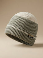 Cdeck Men’s Winter Woolen Cap | Ribbed Knit Beanie | Free Size | Soft & Warm | Green
