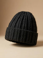 Cdeck Women Woolen Cap | Soft Knitted Winter Beanie for Women | Warm & Stylish Winter Wear | Free Size| Black