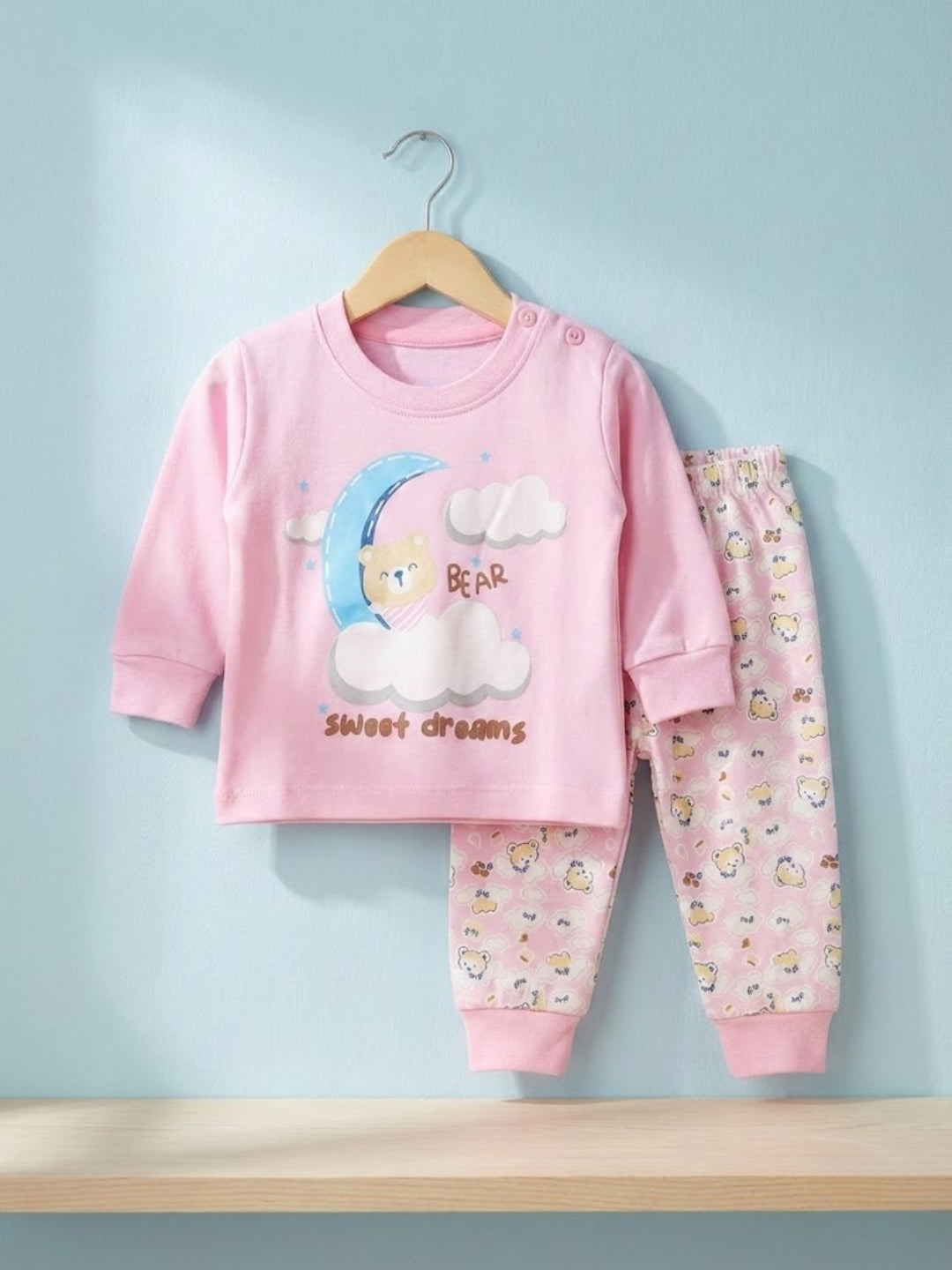 Cdeck Baby Full Sleeve T-Shirt & Pants Set | Soft, Comfortable & Stylish Baby Wear
