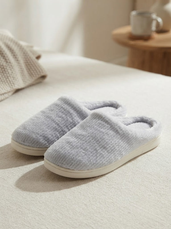 Cdeck Women’s Fuzzy Winter Slippers | Soft Plush  Slippers for Comfort & Warmth | Free Size | Grey