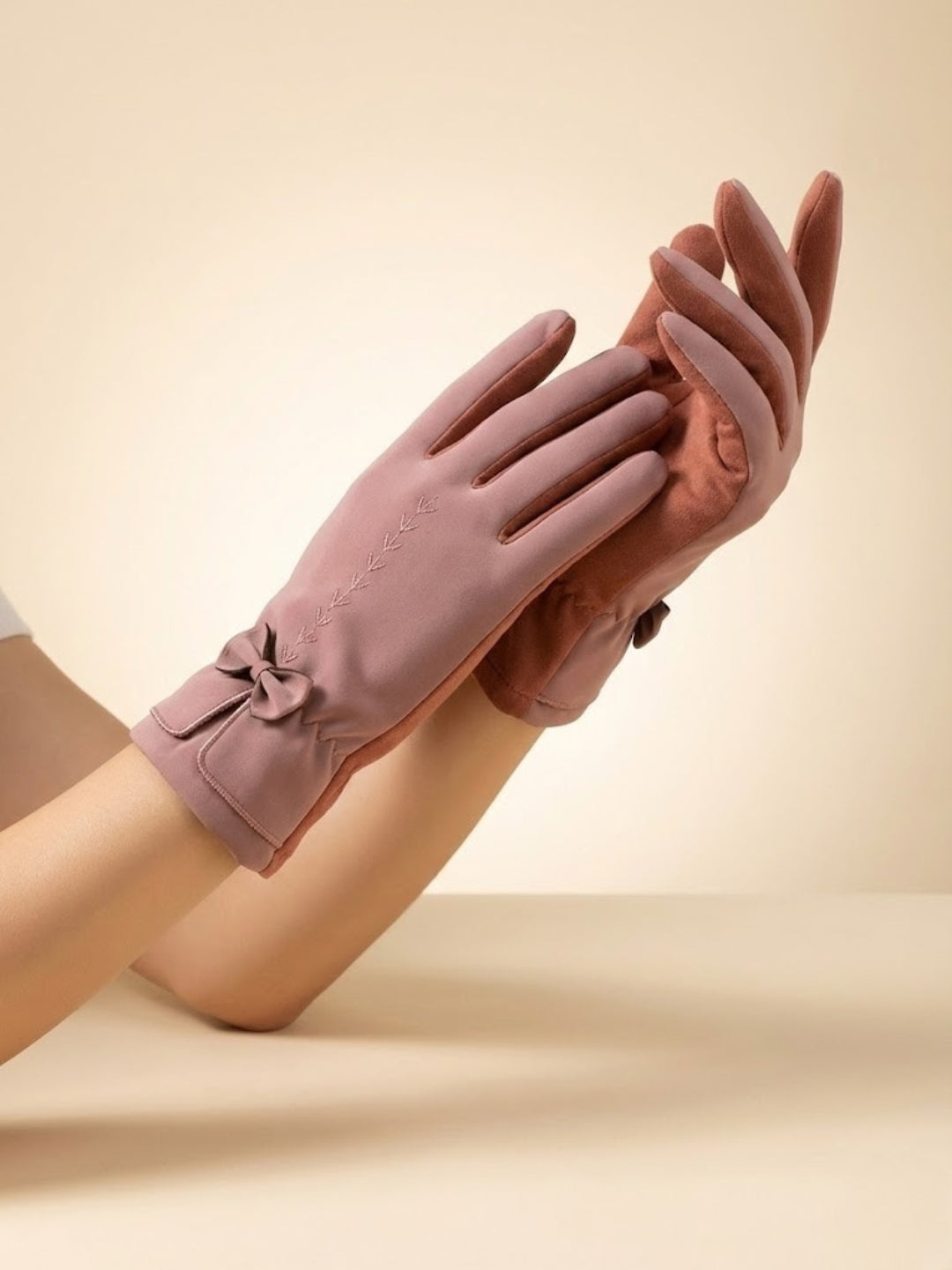 Cdeck Women Woolen Winter Gloves | Soft, Warm & Comfortable for Winter Wear