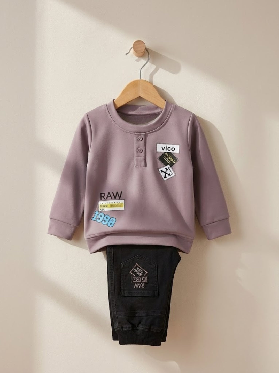Cdeck Baby Full Sleeve T-Shirt & Pants Set | Comfortable & Stylish Baby Clothing