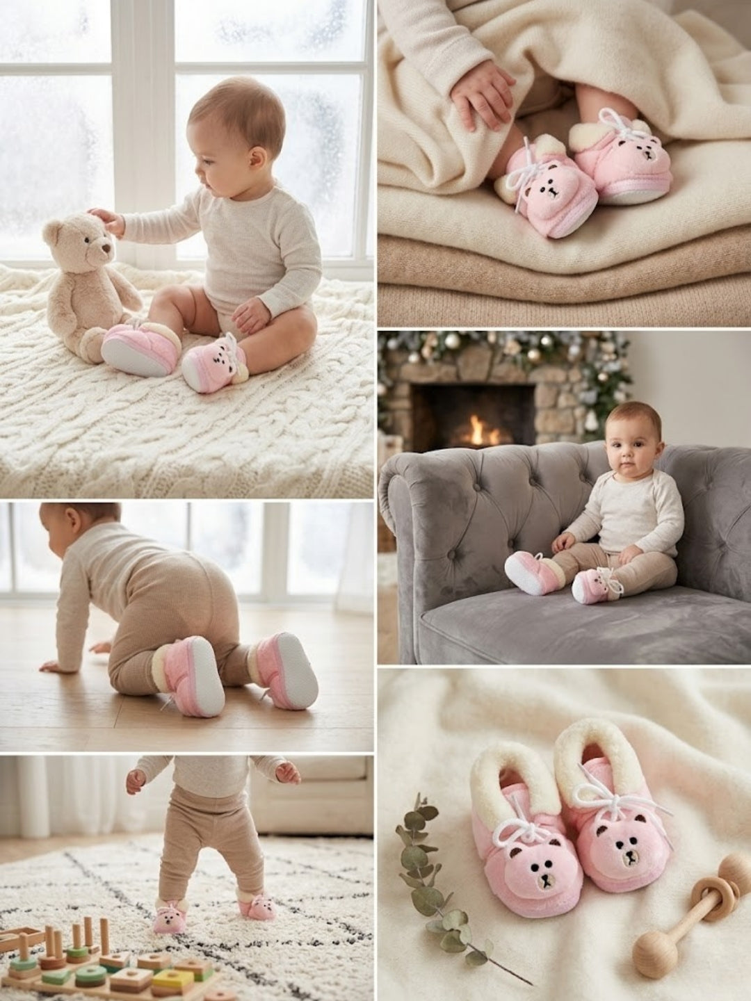 Cdeck Warm Winter Booties for Kids | Soft & Comfortable | 3–18 Months