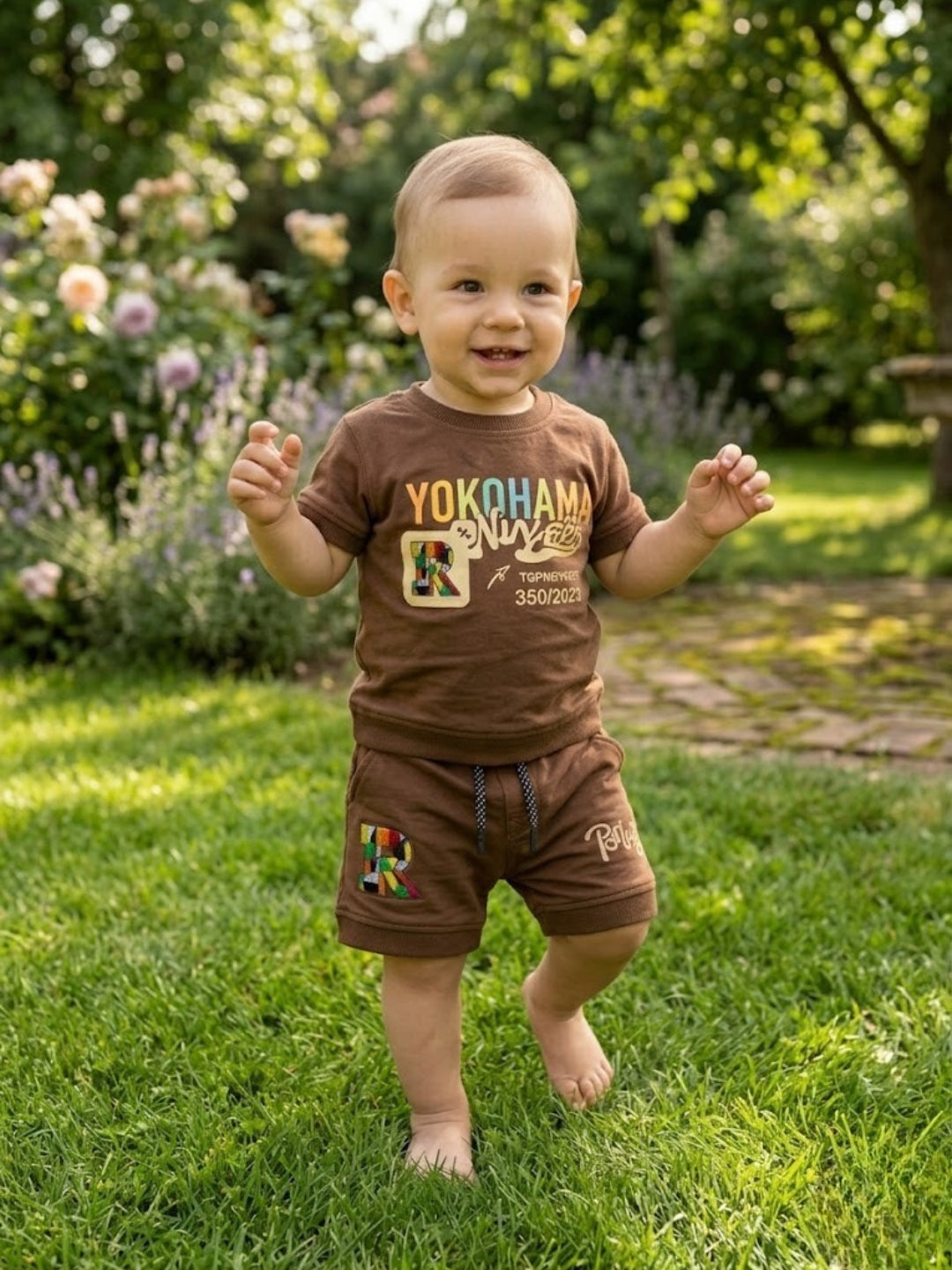 Cdeck Baby Cotton T-Shirt & Shorts Set | Half Sleeve, Soft & Comfortable Baby Wear
