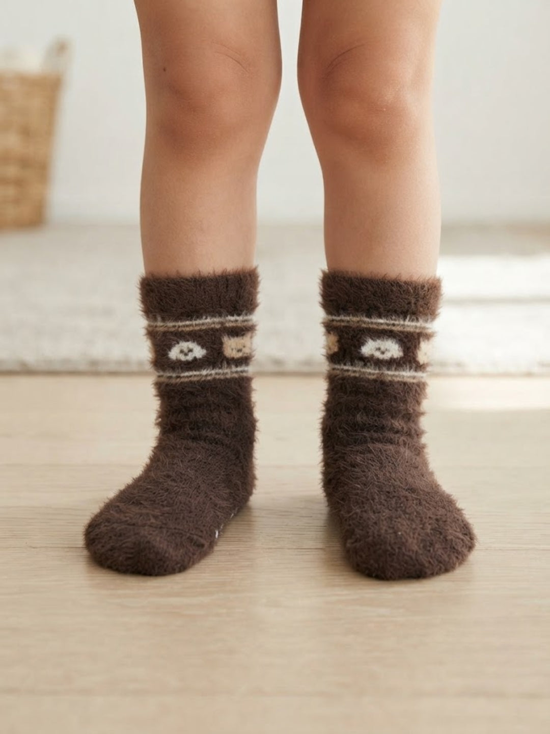 Cdeck Premium Rabbit Wool Winter Socks for Kids | Warm & Soft Fuzzy Socks  |  2–12 Years | |Multicolor Pack