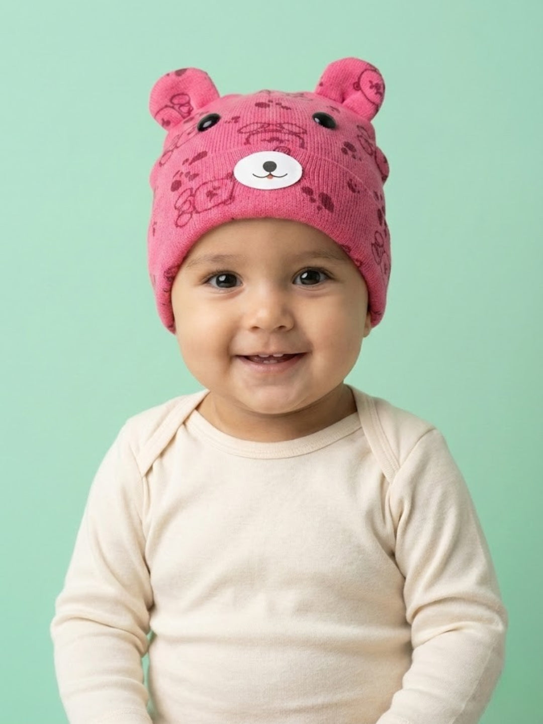 Cdeck Kids Woolen Cap for Boys & Girls | Soft, Warm & Comfortable Winter Wear | 6–18 Months