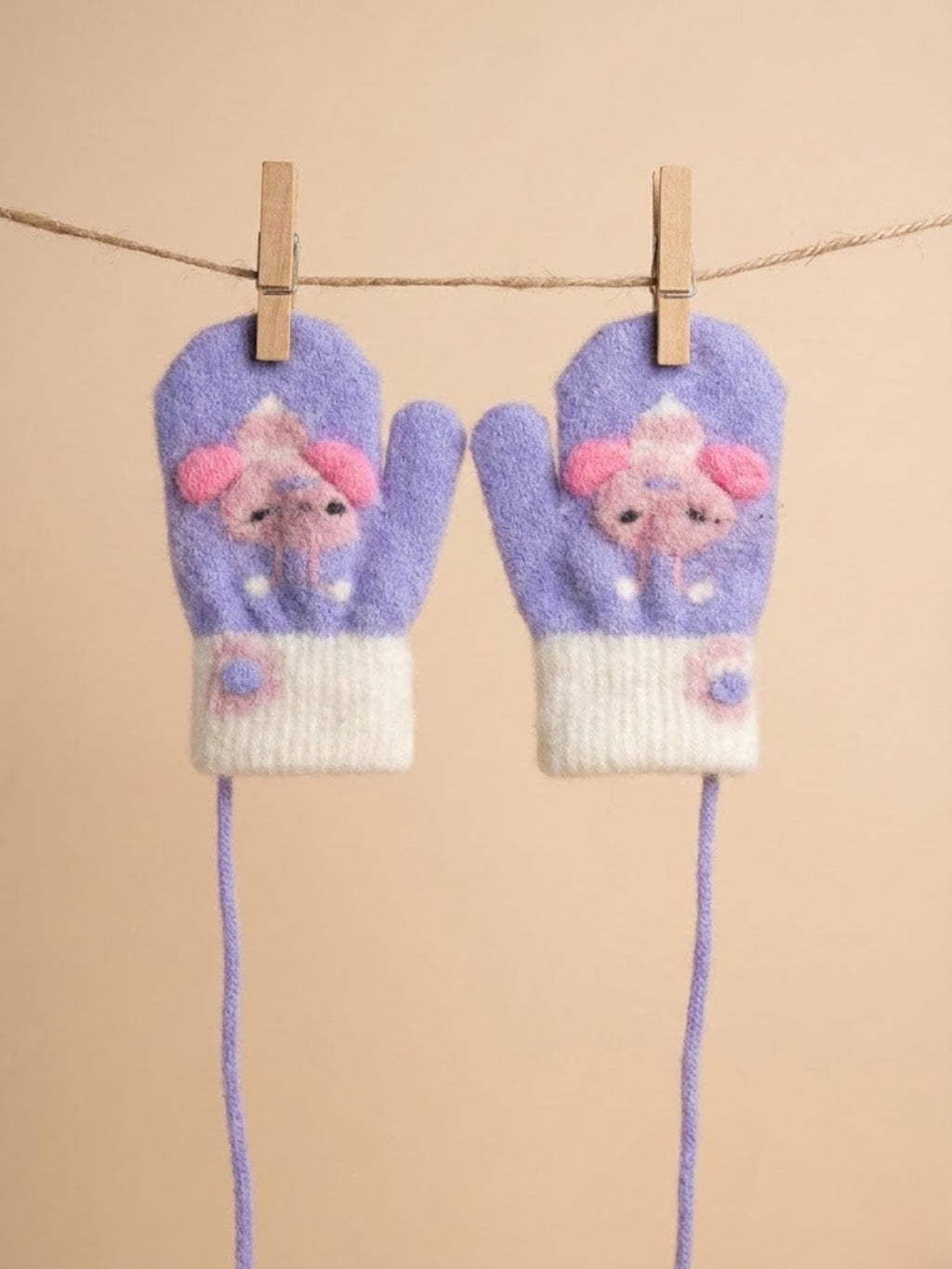 Cdeck Baby Woolen Winter Gloves for Baby Boys & Girls