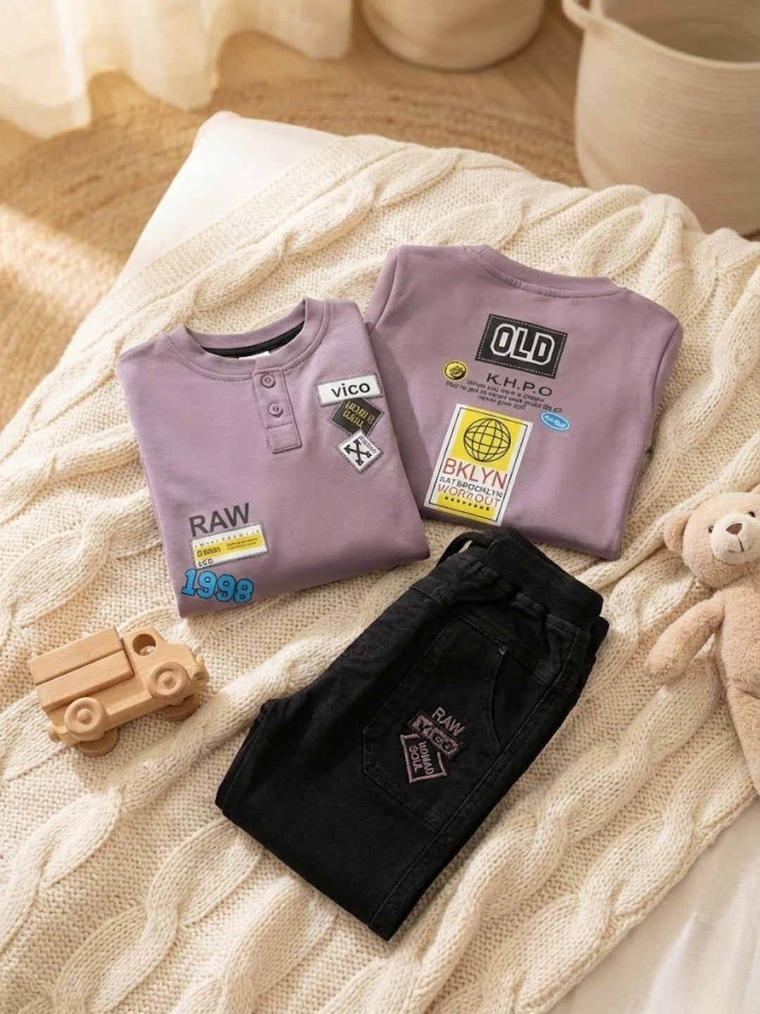 Cdeck Baby Full Sleeve T-Shirt & Pants Set | Comfortable & Stylish Baby Clothing