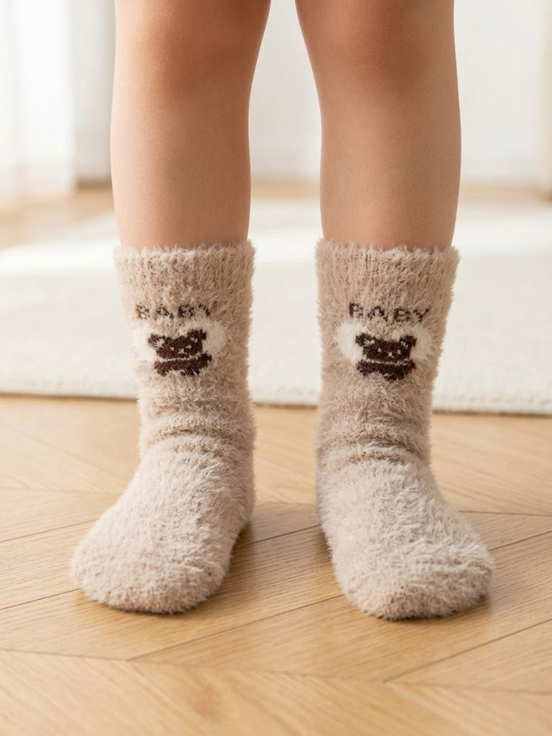 Cdeck Premium Rabbit Wool Winter Socks for Kids | Warm & Soft Fuzzy Socks  |  2–12 Years | |Multicolor Pack