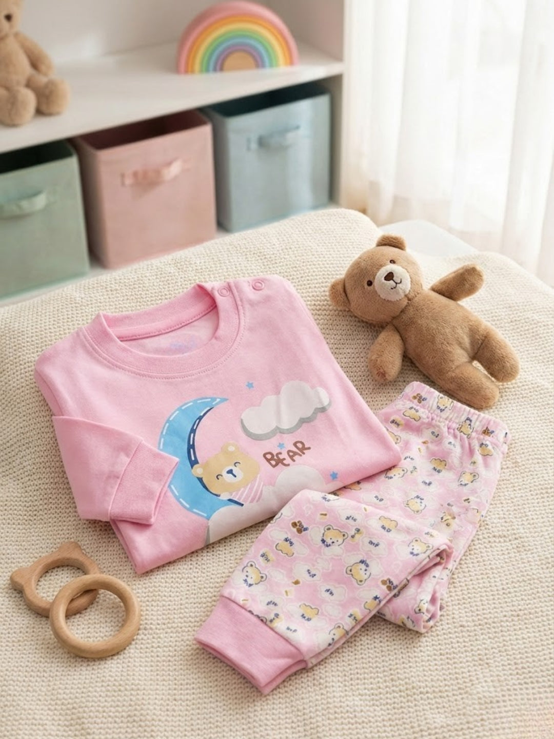 Cdeck Baby Full Sleeve T-Shirt & Pants Set | Soft, Comfortable & Stylish Baby Wear