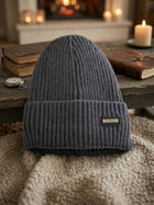 Cdeck Men’s Woolen Winter Cap | Soft, Warm & Comfortable Cap for Everyday Wear | Free Size | Grey
