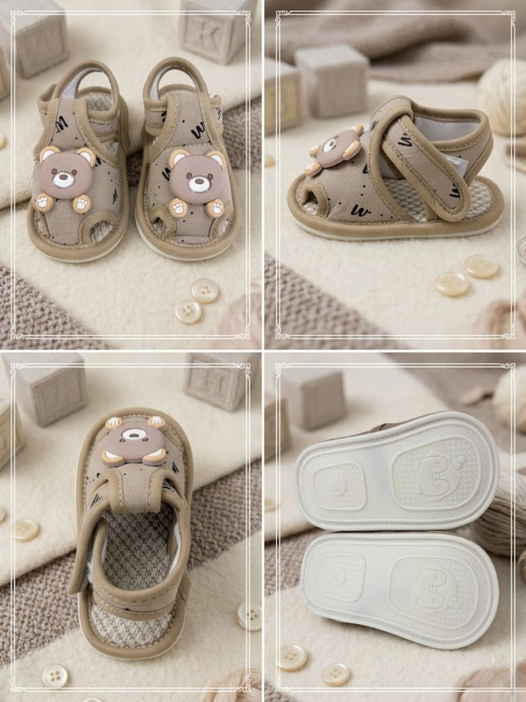 Cdeck Baby Sandals for Girls & Boys | Soft, Lightweight & Comfortable  3-18 months