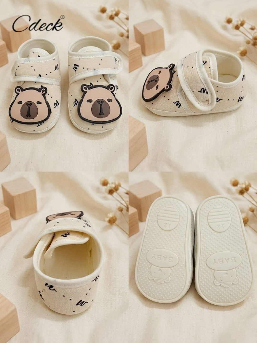 Cdeck Summer Booties for Kids | Soft, Lightweight & Comfortable Baby Footwear | 3-18 months