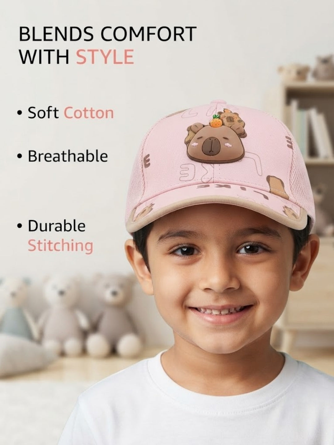 Cdeck Kids Cotton Cap for Boys & Girls