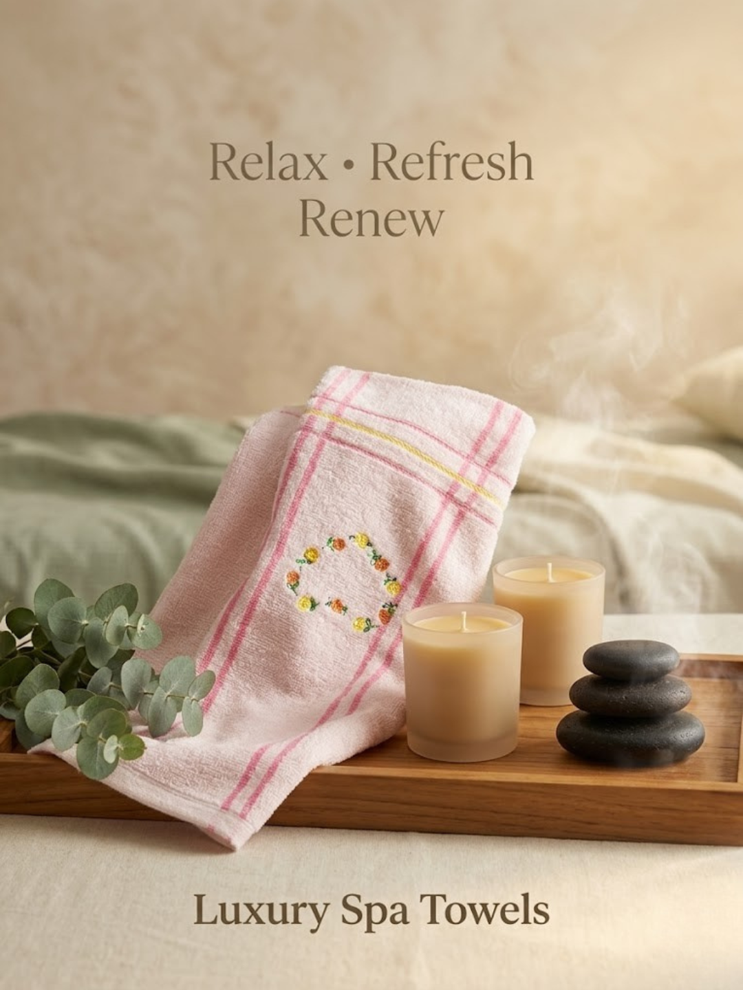 Cdeck Premium Cotton Hand Towel | Soft, Absorbent & Comfortable Everyday Use