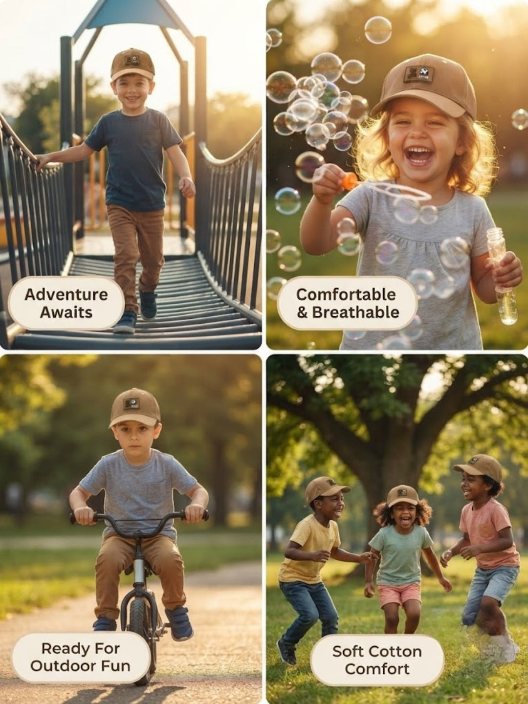 Cdeck Kids Cotton Cap for Boys & Girls