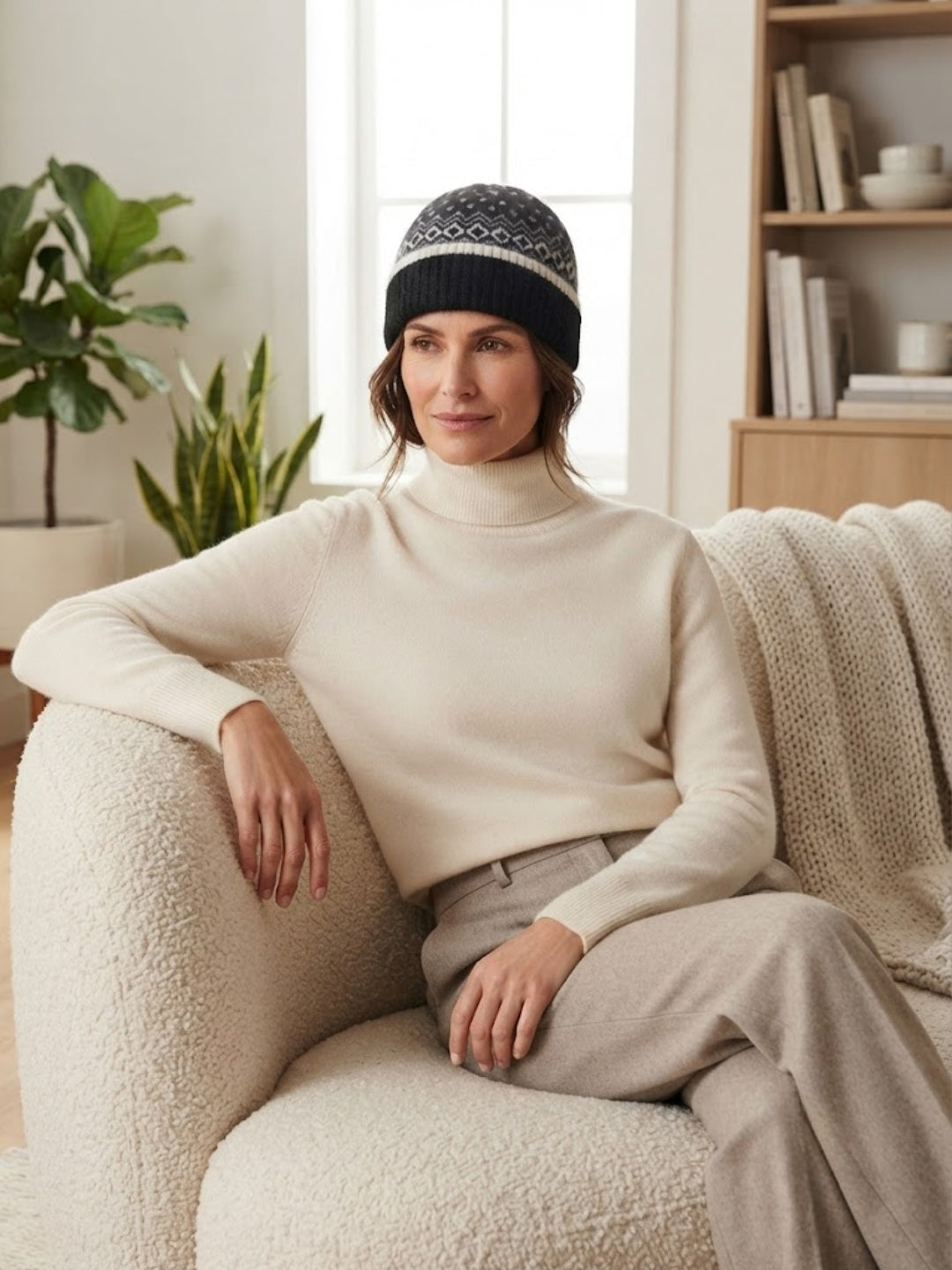 Cdeck Women Woolen Cap | Soft Knitted Winter Beanie for Women | Warm & Stylish Winter Wear | Free Size