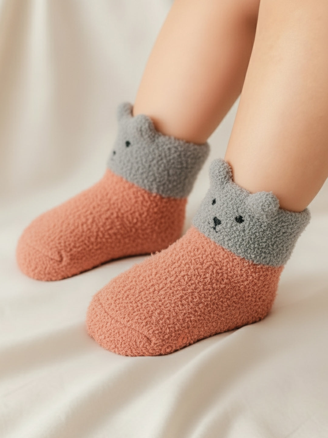 Cdeck Rabbit Wool Winter Socks for Kids | Soft, Warm & Anti-Slip | 0-4 Years