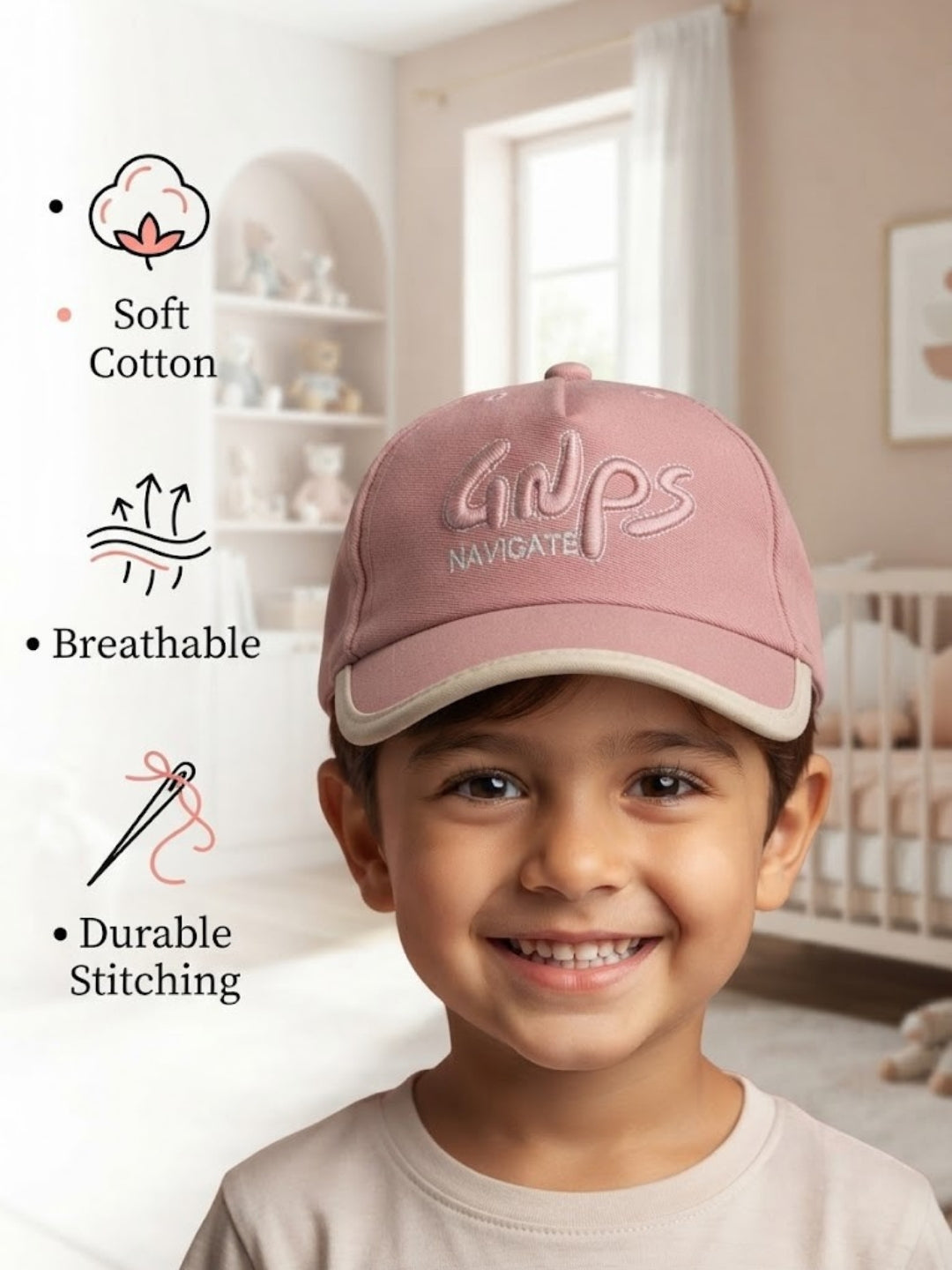 Cdeck Kids Cotton Cap for Boys & Girls