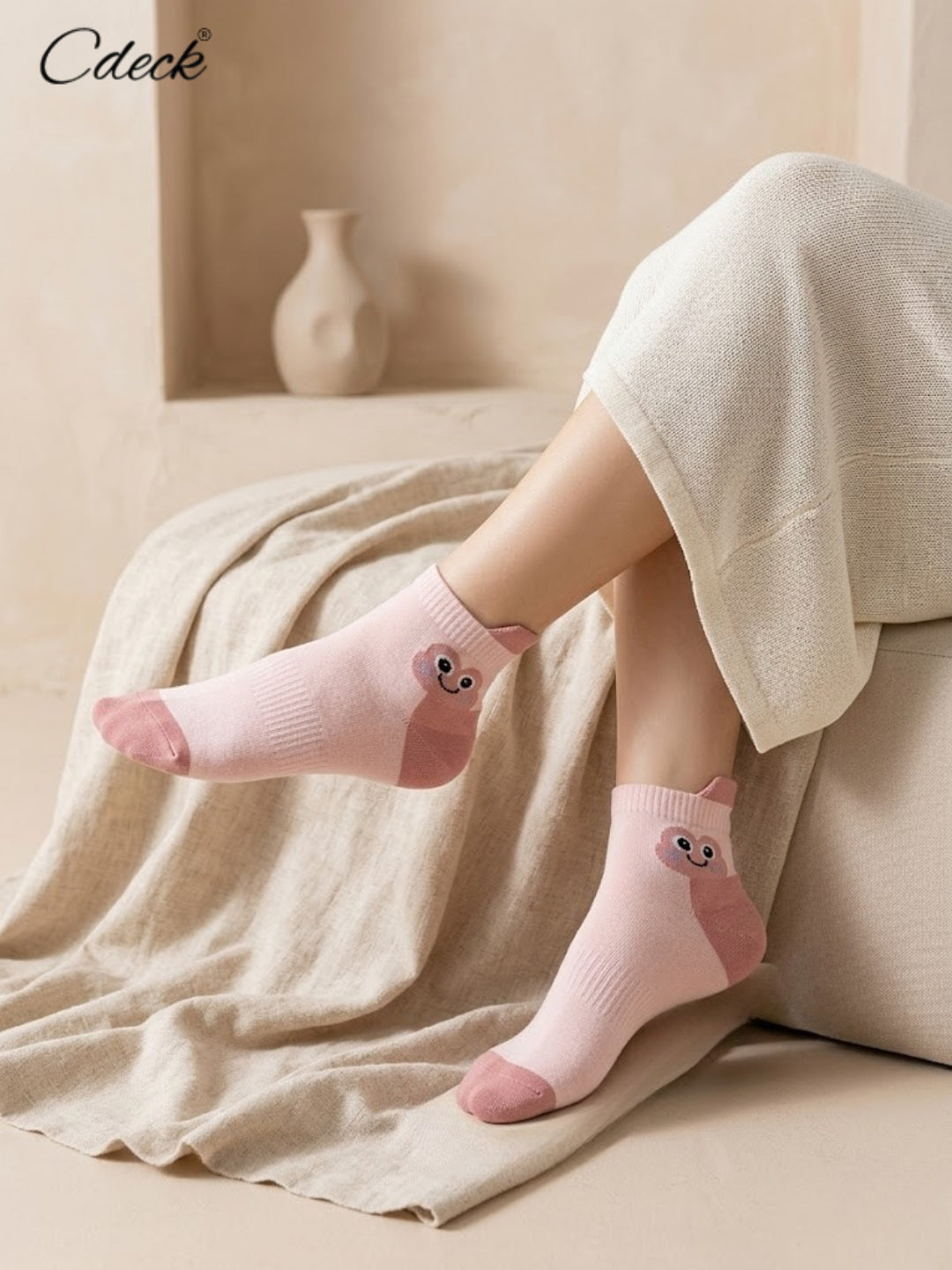 Cdeck Women Cotton Ankle Socks | Soft, Comfortable & Breathable Everyday Socks