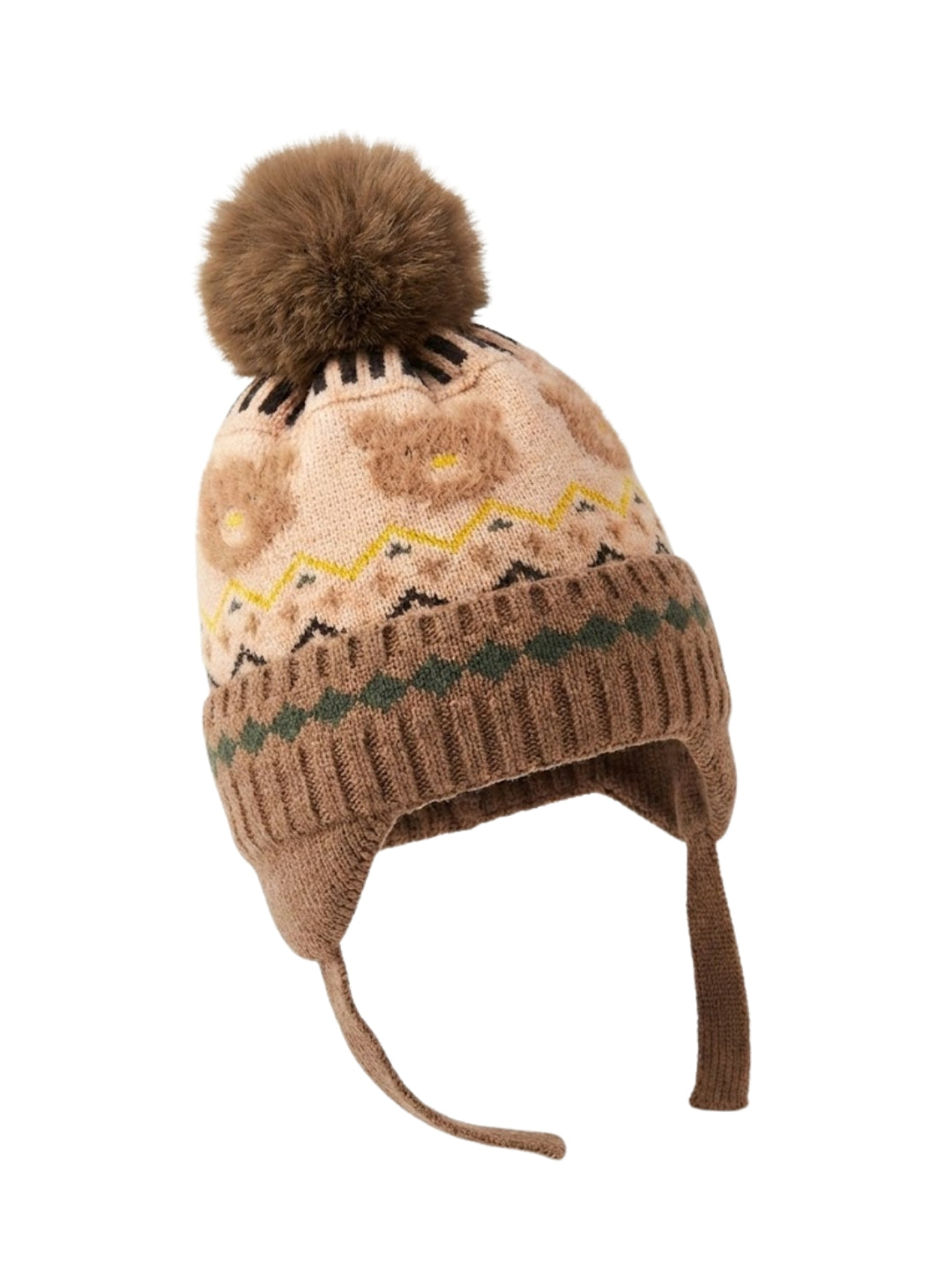 Cdeck Kids Winter Woolen Cap for Boys & Girls | Warm, Soft & Comfortable | 2–4 Years