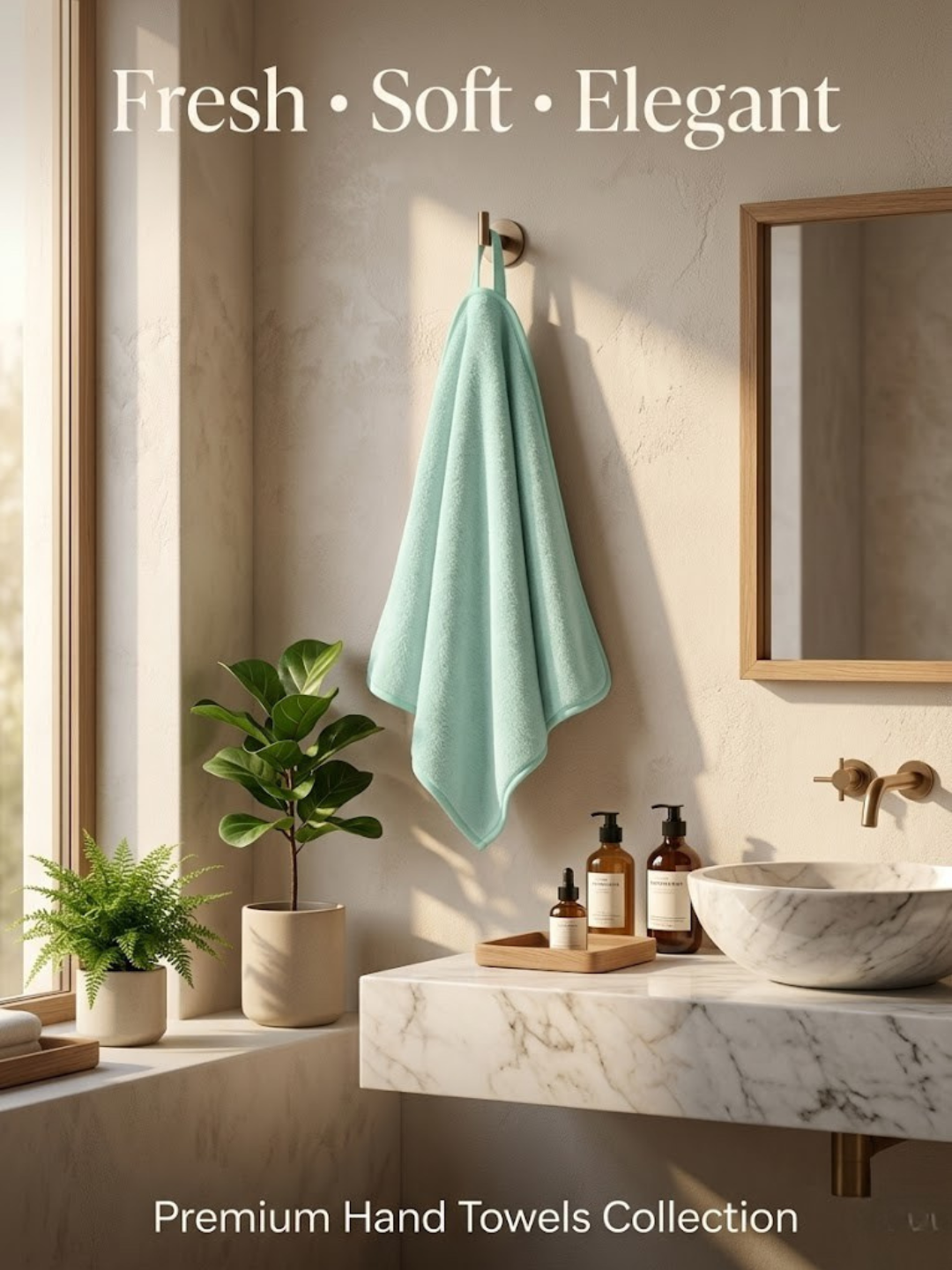 Cdeck Premium Cotton Hand Towel | Soft, Absorbent & Comfortable Everyday Use
