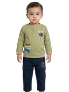 Cdeck Baby Full Sleeve T-Shirt & Pants Set | Comfortable & Stylish Baby Clothing