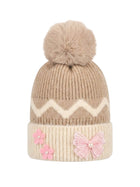 Cdeck Kids Woolen Winter Cap for Baby Girls | Soft, Warm & Comfortable | 1–2 Years