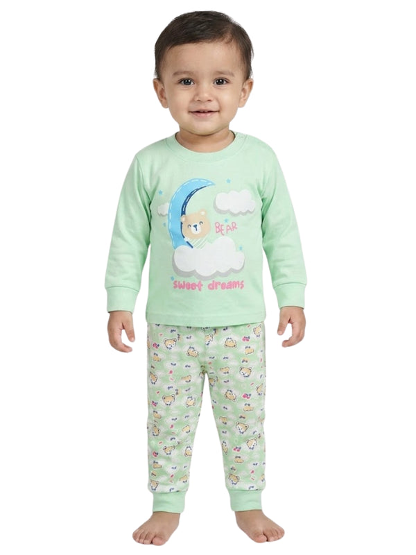 Cdeck Baby Full Sleeve T-Shirt & Pants Set | Soft, Comfortable & Stylish Baby Wear