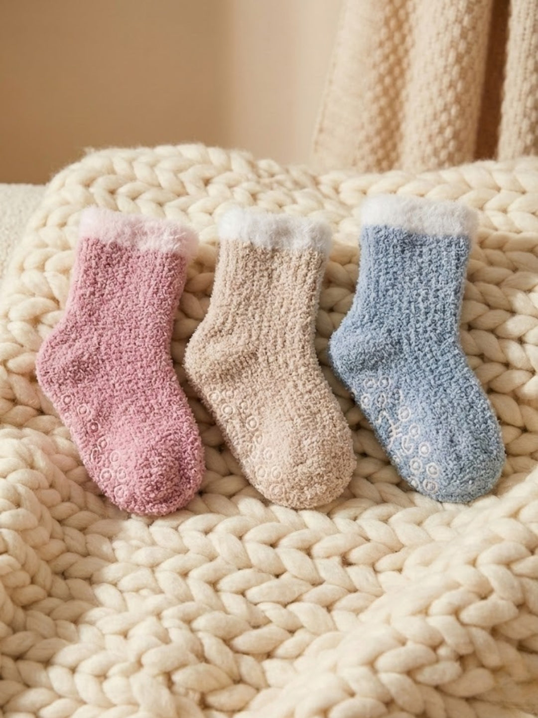 Cdeck Baby Woolen Socks for Boys & Girls | Soft, Warm & Comfortable Winter Socks | 0–3 Years