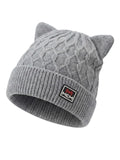 Cdeck Kids Woolen Winter Cap with Cute Cat Ear Design