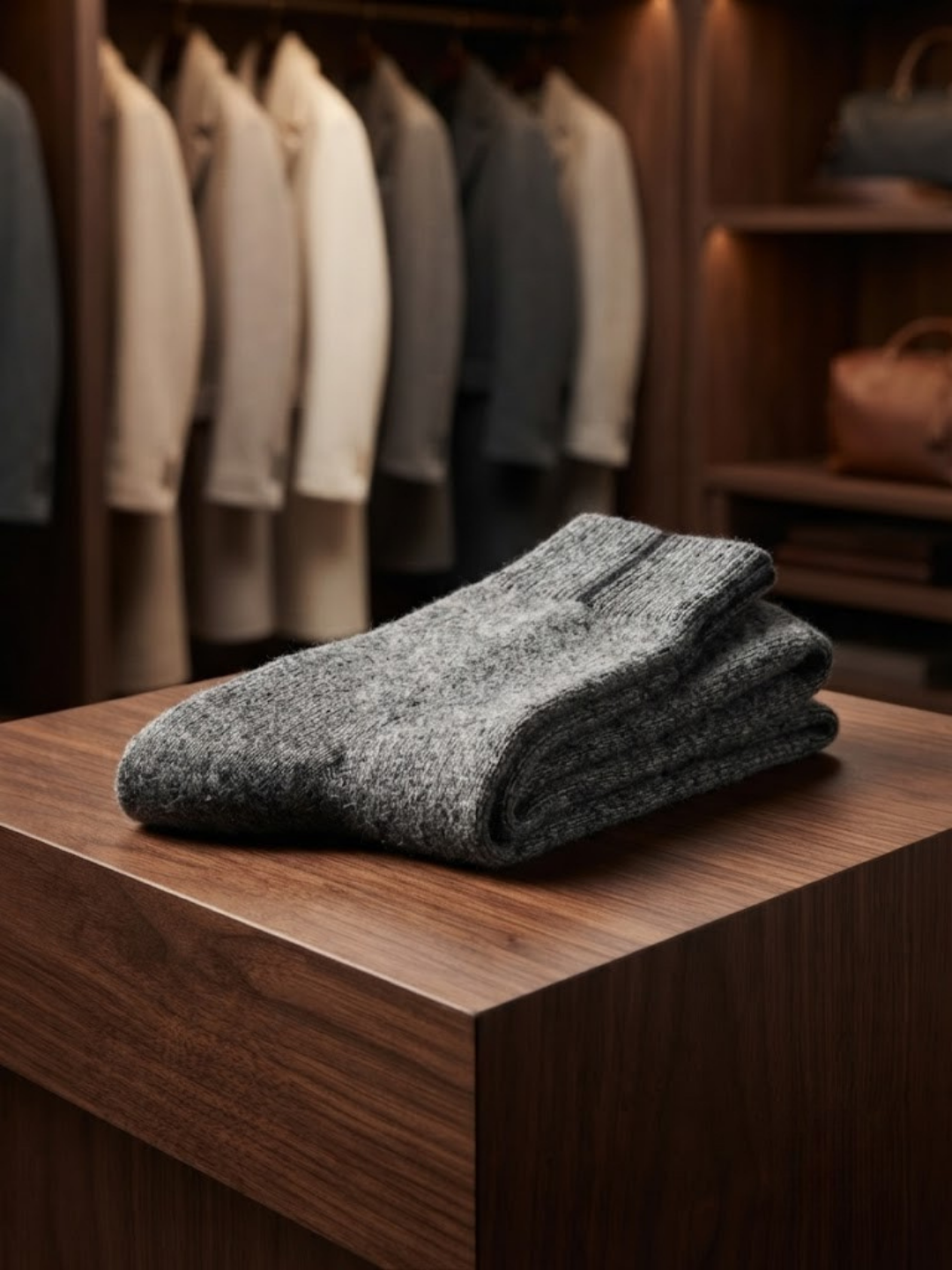 Cdeck Women’s Soft Wool Socks | Warm & Cozy Grey Socks