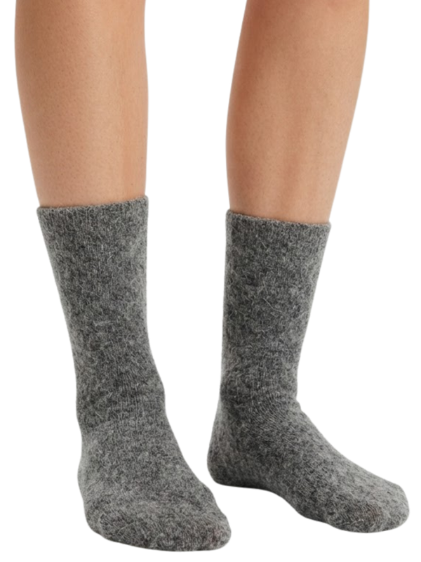 Cdeck Women’s Soft Wool Socks | Warm & Cozy Dark Grey Socks