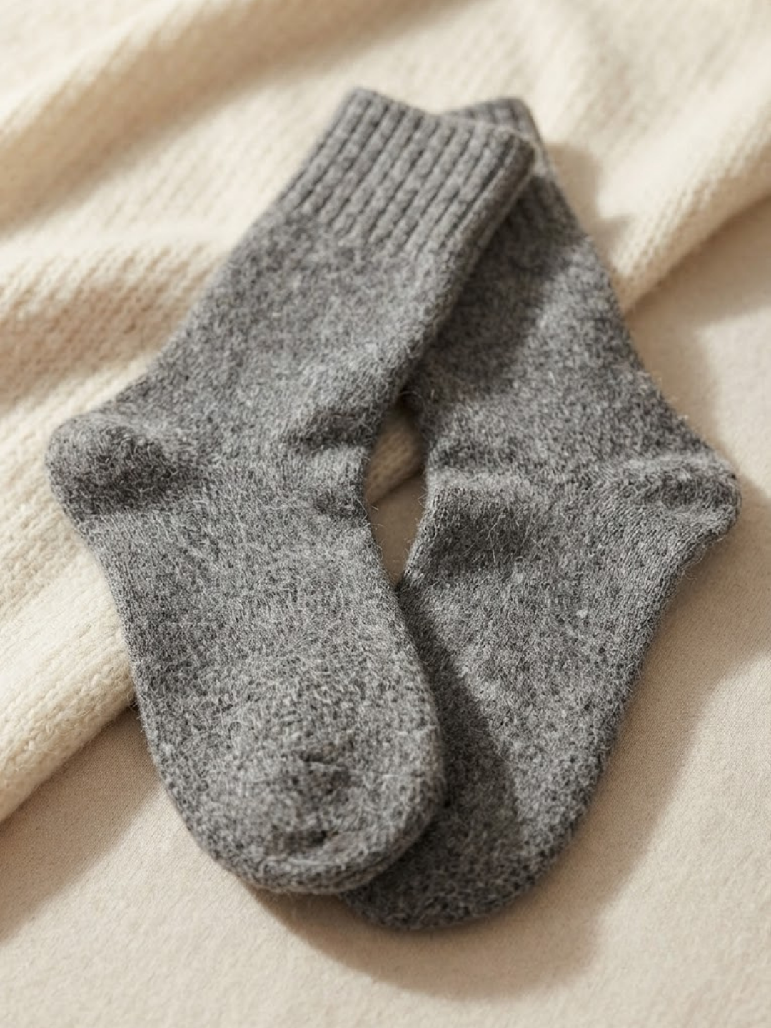 Cdeck Women’s Soft Wool Socks | Warm & Cozy Dark Grey Socks
