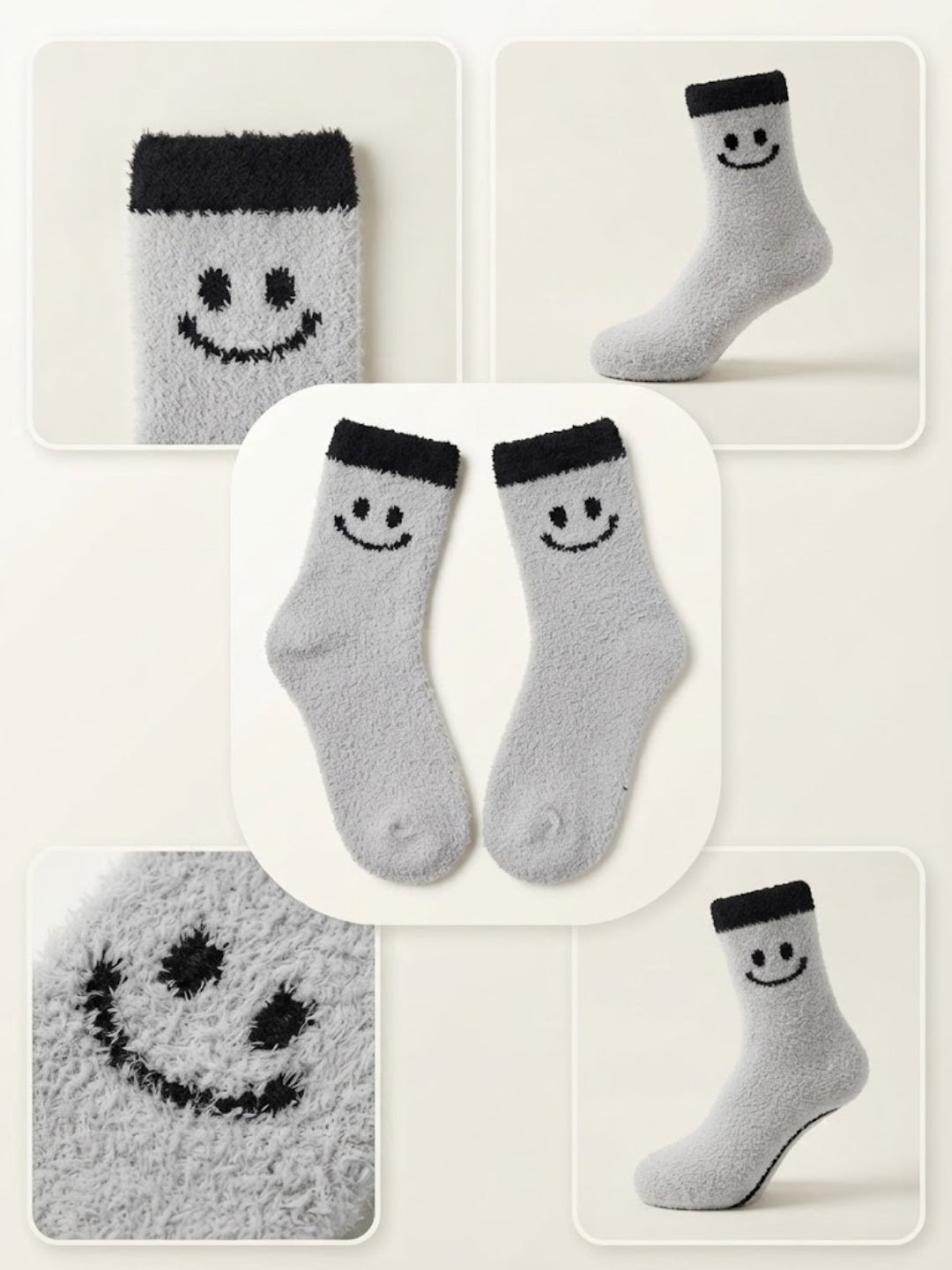 Cdeck Women’s Wool Socks | Soft & Warm Woolen Winter Socks | Free Size | Grey