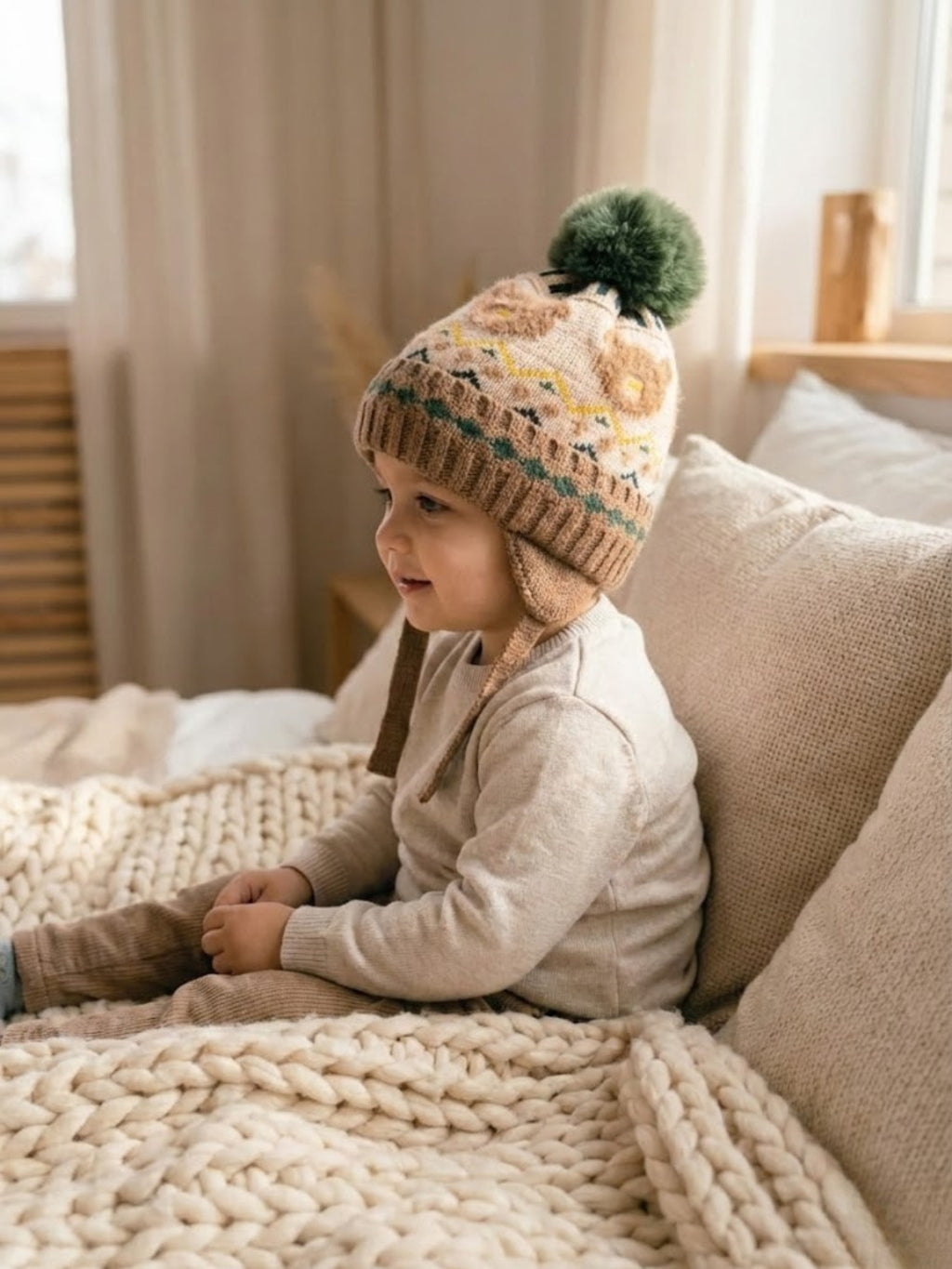 Cdeck Kids Woolen Winter Cap for Boys & Girl