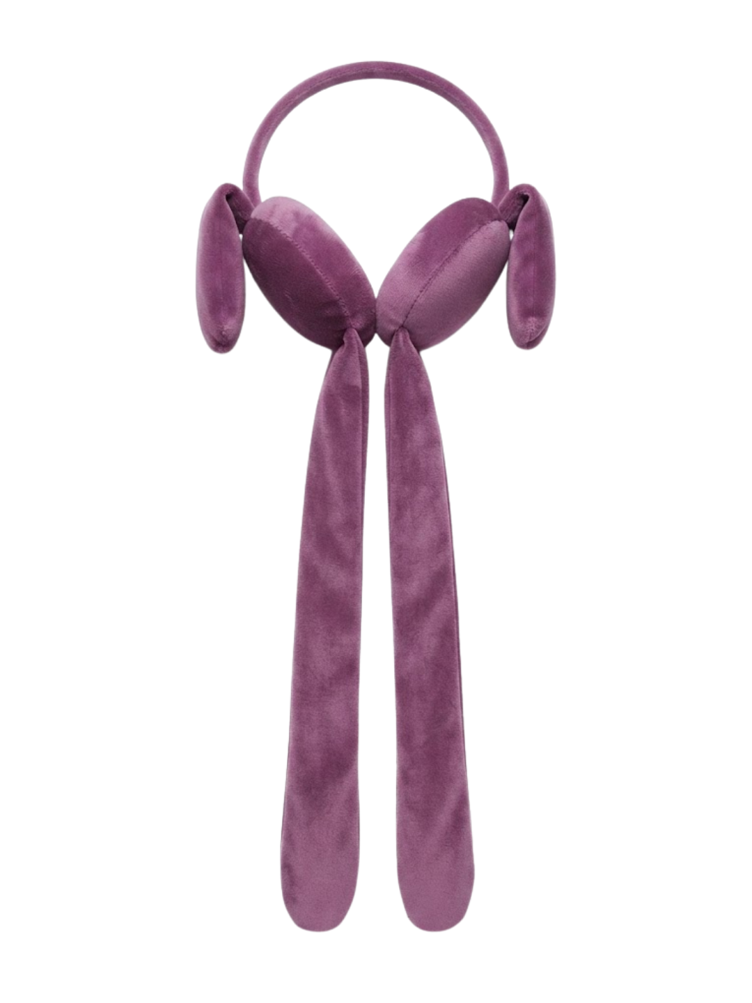 Cdeck Velvet Winter Earmuffs for Girls & Women, Soft Warm Ear Warmers with Long Tie Design, Free Size
