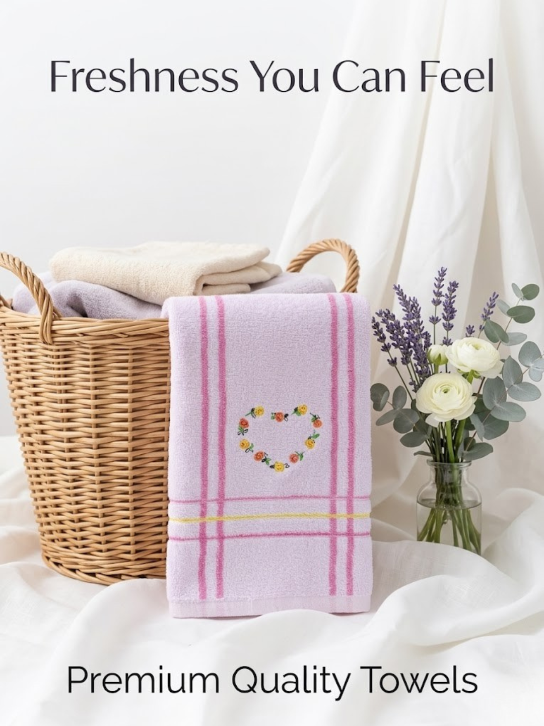 Cdeck Premium Cotton Hand Towel | Soft, Absorbent & Comfortable Everyday Use