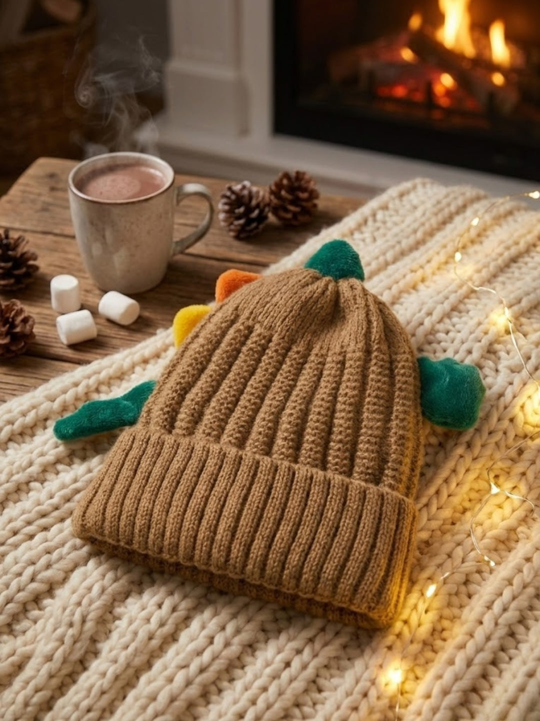 Cdeck Kids Woolen Cap for Boys & Girls | Soft, Warm & Comfortable Winter Wear | 1–2 Years
