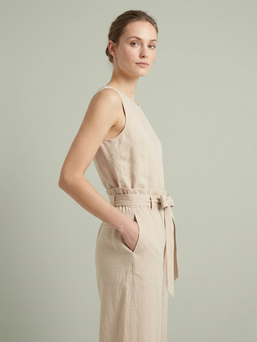 Cdeck Women's Linen Palazzo Pants