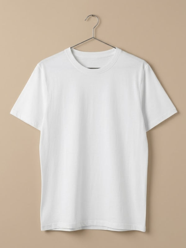 Cdeck Men’s Plain T-Shirt | Soft Comfortable Round Neck Half Sleeve T-Shirt | Classic Basic Tee for Men