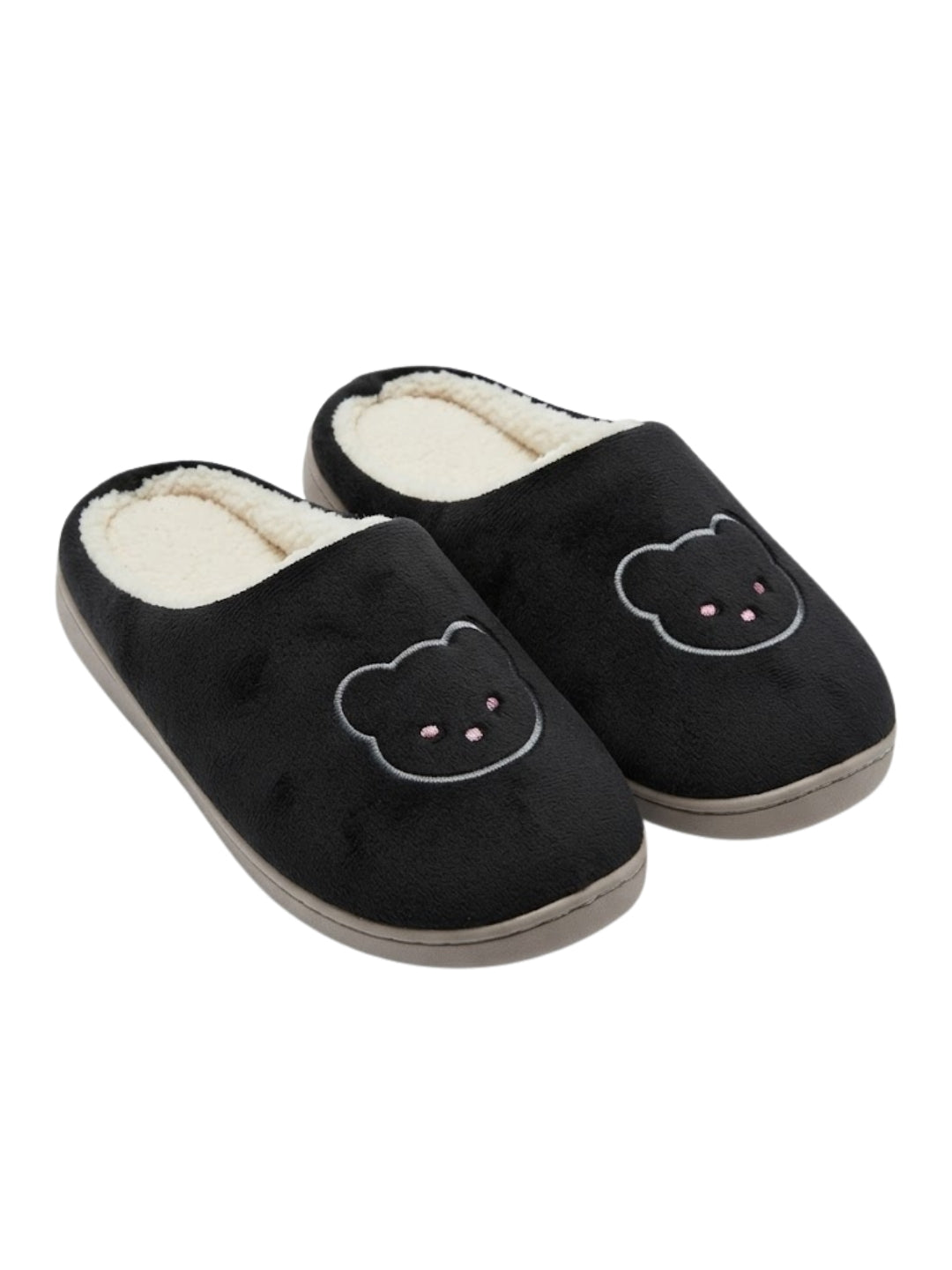 Cdeck Women’s Fuzzy Winter Slippers | Soft Plush  Slippers for Comfort & Warmth | Free Size | Black