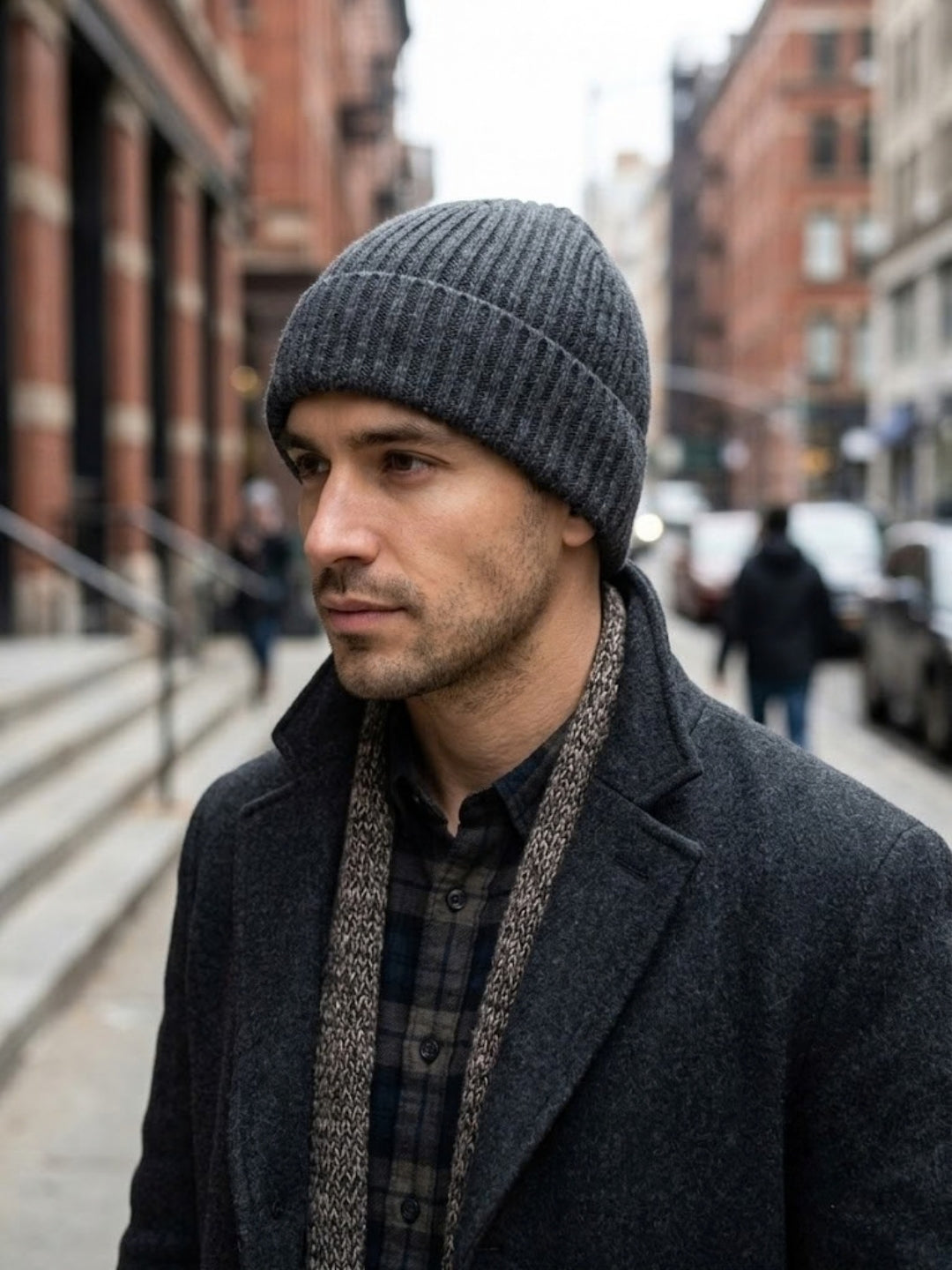 Cdeck Men’s Woolen Winter Cap | Soft, Warm & Comfortable Cap for Everyday Wear | Free Size | Grey