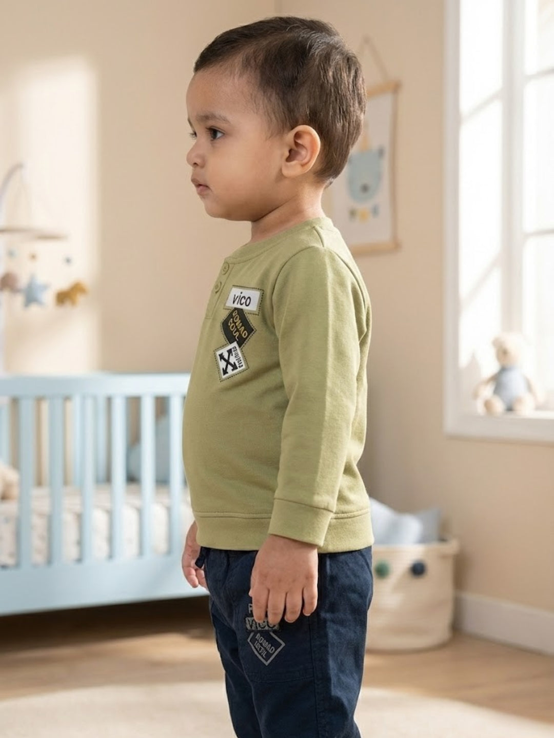 Cdeck Baby Full Sleeve T-Shirt & Pants Set | Comfortable & Stylish Baby Clothing