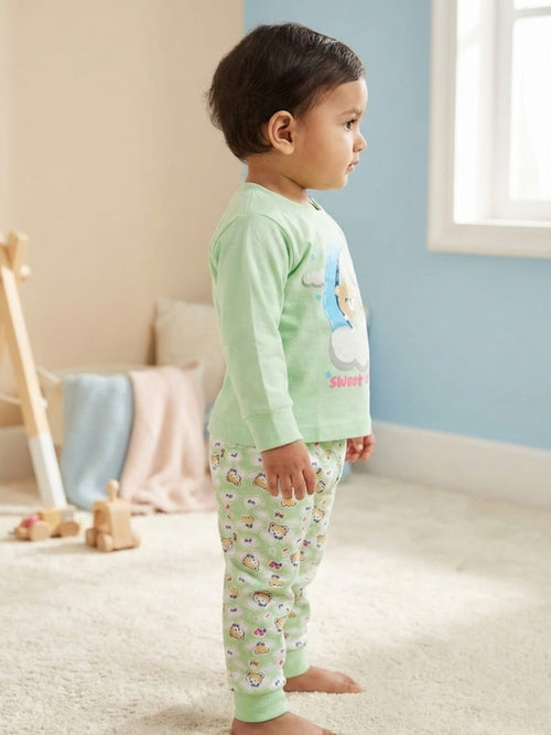Cdeck Baby Full Sleeve T-Shirt & Pants Set | Soft, Comfortable & Stylish Baby Wear